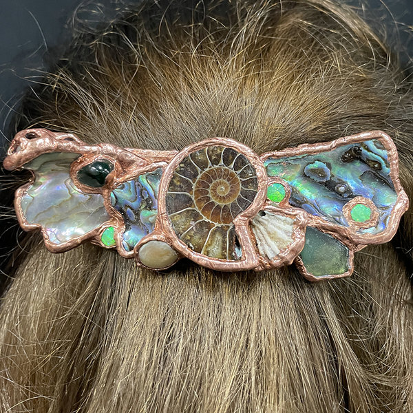 Janine Ames Nautilus Hair Barrette