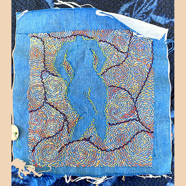 Cody Huffman Woman in the Mist Sashiko Patch 
